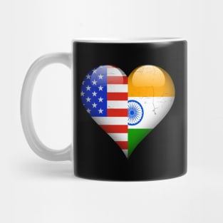 Half American Half Indian - Gift for Indian From India Mug